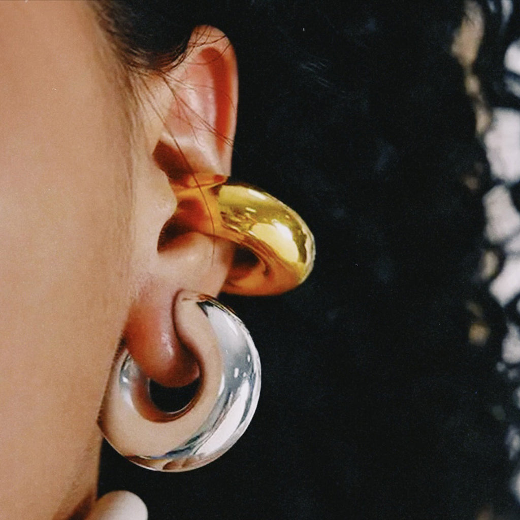 Massive Stainless Steel Chunky Ear Cuff